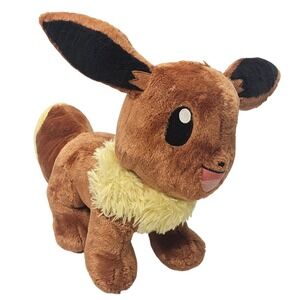 Build a Bear Pokemon Eevee Plush Stuffed Animal Brown Yellow‎ Ears Tail